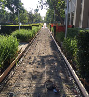 concrete project at business office in Milpita, CA