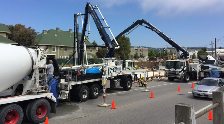 concrete pumping boom trucks in Santa Cruz, CA