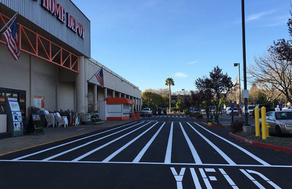 Seal Coating & Striping Work at Home Depot – Sunnyvale, CA