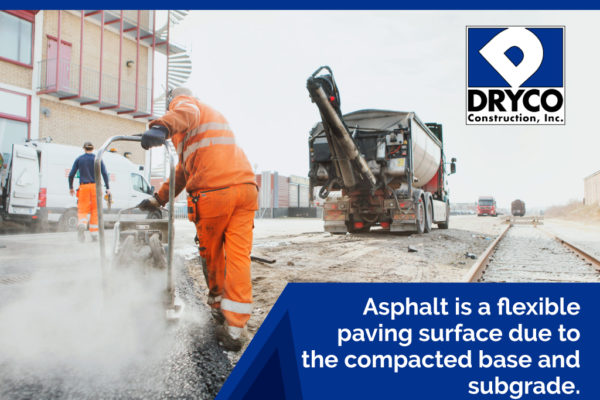 asphalt is a flexible paving surface
