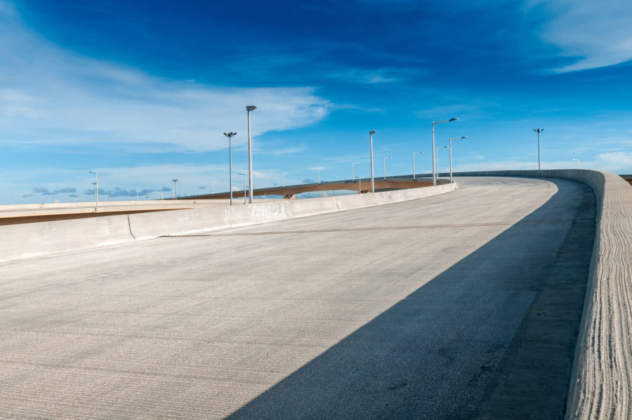 A concrete highway. Learn about the longevity of concrete highways here!