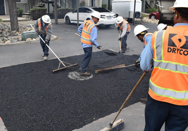 DRYCO team working on asphalt project