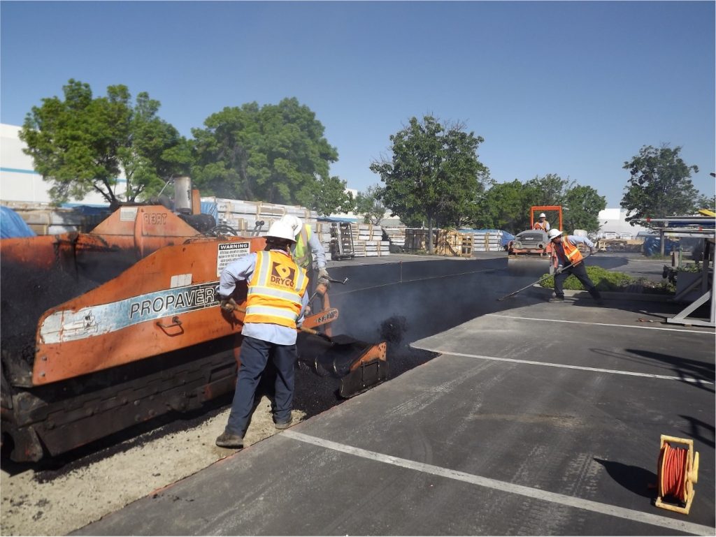Main Causes of Asphalt Deterioration 2 The DRYCO team replacing old pavement deterioration in a parking lot.