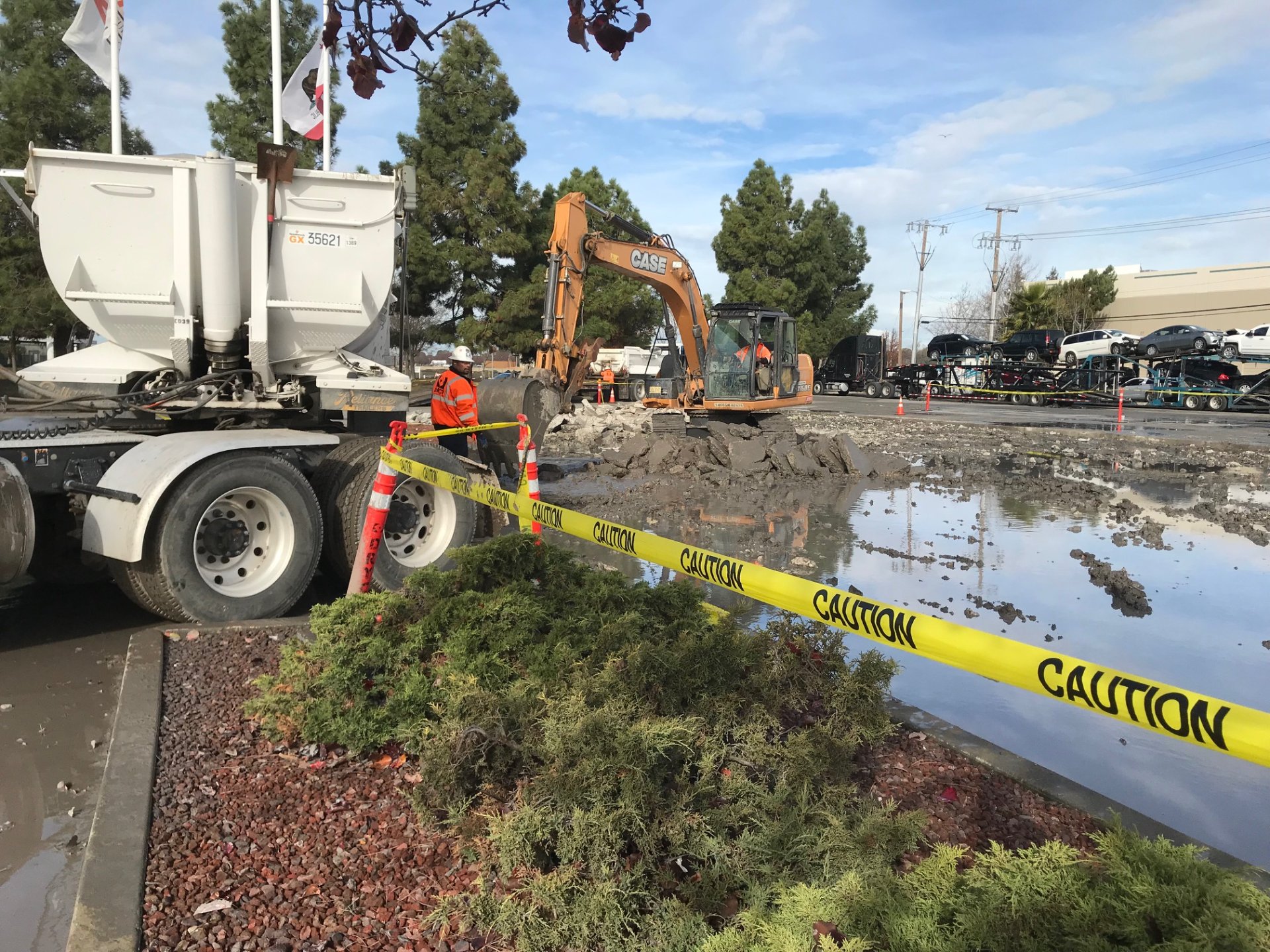 Concrete Curb by DRYCO A finished concrete curb that was poured by DRYCO in the Bay Area.